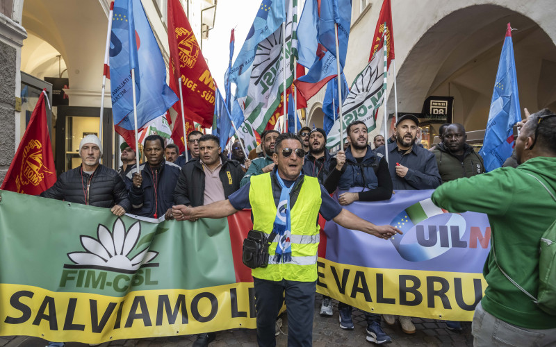 Manifestazione Demo Valbruna Bozen Altstadt